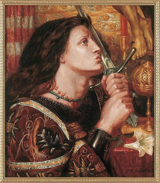 Joan of Arc, 1863. Creator: Rossetti, Dante Gabriel (1828-1882)