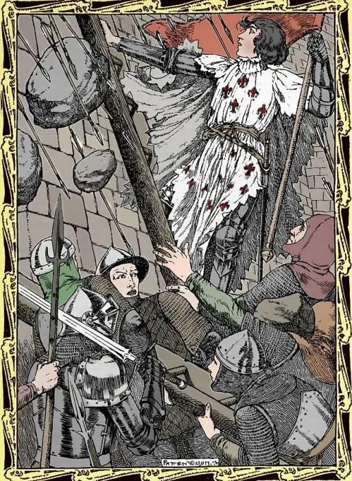Framed Print : Joan of Arc, 1902. Artist: Patten Wilson Framed Print : Joan of Arc, 1902. Artist: Patten Wilson