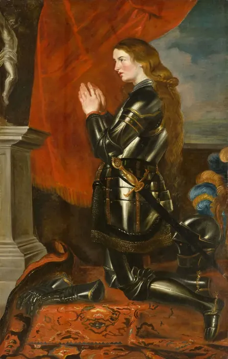 Framed Print : Joan of Arc, c. 1640. Creator: Rubens, Peter Paul, (School) Framed Print : Joan of Arc, c. 1640. Creator: Rubens, Peter Paul, (School)