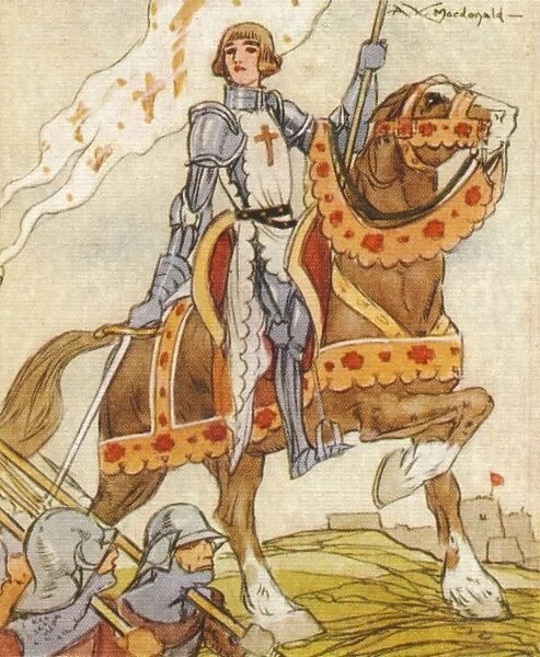 Joan of Arc, (c1412-1431) 15th century French patriot and martyr, 1937. Artist: Alexander K MacDonald