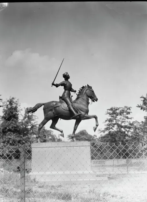 Framed Print : Joan of Arc - Equestrian statues in Washington, D.C. between 1922 and 1942. Creator: Arnold Genthe Framed Print : Joan of Arc - Equestrian statues in Washington, D.C. between 1922 and 1942. Creator: Arnold Genthe
