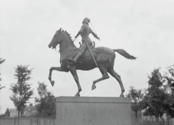 Framed Print : Joan of Arc - Equestrian statues in Washington, D.C. between 1922 and 1942. Creator: Arnold Genthe Framed Print : Joan of Arc - Equestrian statues in Washington, D.C. between 1922 and 1942. Creator: Arnold Genthe