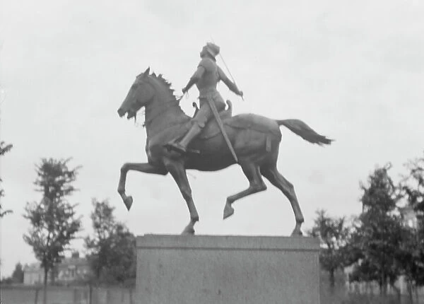 Joan of Arc - Equestrian statues in Washington, D.C. between 1922 and 1942. Creator: Arnold Genthe