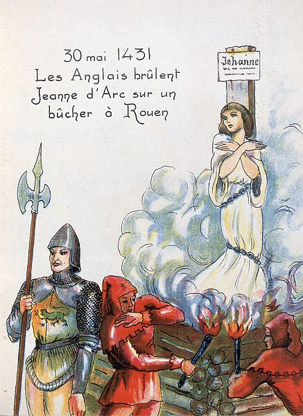 Joan of Arc executed by the English, 30 May 1431 (20th century)