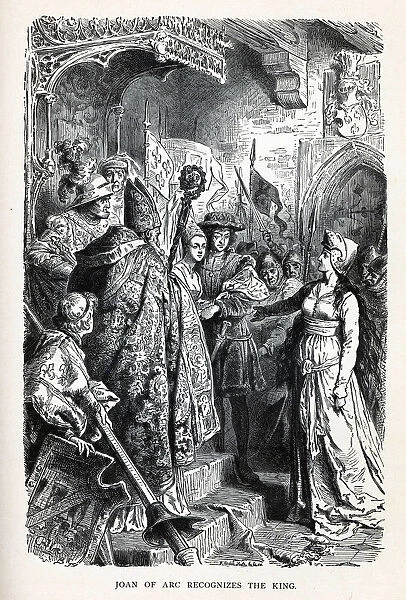 Joan of Arc Recognizes the King, 1882. Artist: Anonymous