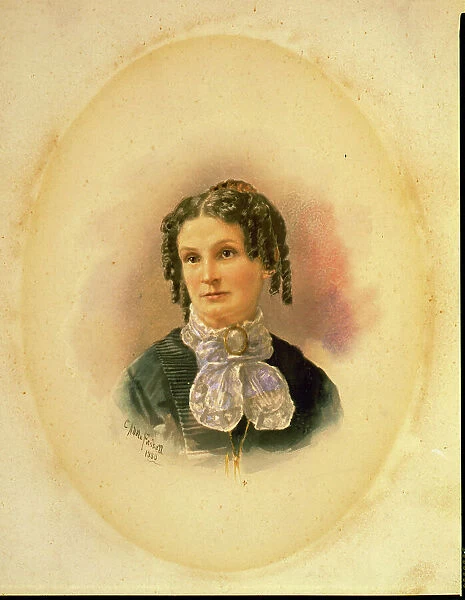 Joanette Clark Benjamin, Frances Benjamin Johnston's maternal grandmother... 1880. Creator: Unknown
