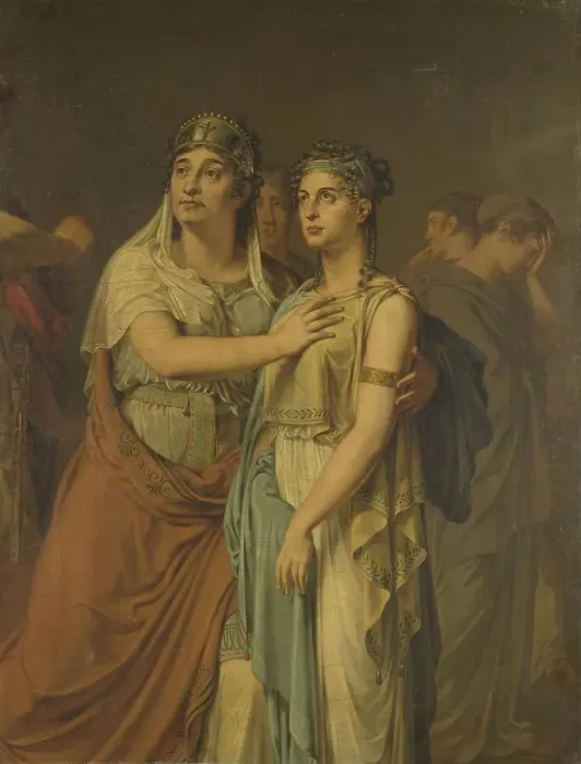 Framed Print : Joanna Cornelia Ziesenis-Wattier and Geertruida Jacoba Grevelink-Hilverdink... 1800-1813. Creator: Louis Moritz Framed Print : Joanna Cornelia Ziesenis-Wattier and Geertruida Jacoba Grevelink-Hilverdink... 1800-1813. Creator: Louis Moritz