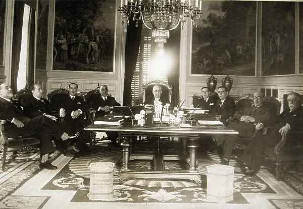 Joaquin Chapapietra and Torregrosa (1871-1951), Spanish politician presiding a Council