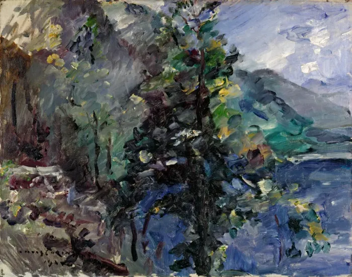 Framed Print : Jochberg at the lake of Walchensee. Artist: Corinth, Lovis (1858-1925) Framed Print : Jochberg at the lake of Walchensee. Artist: Corinth, Lovis (1858-1925)