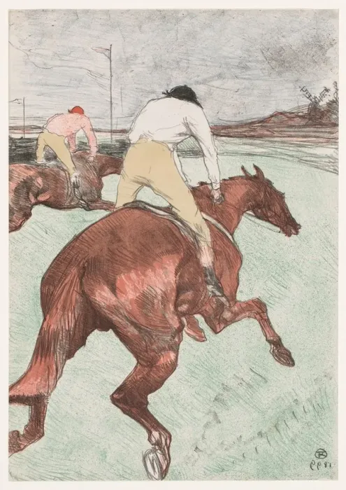 Framed Print : The Jockey, 1899. Creator: Henri de Toulouse-Lautrec (French, 1864-1901) Framed Print : The Jockey, 1899. Creator: Henri de Toulouse-Lautrec (French, 1864-1901)