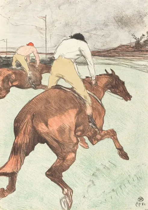 Framed Print : The Jockey (Le jockey), 1899. Creator: Henri de Toulouse-Lautrec Framed Print : The Jockey (Le jockey), 1899. Creator: Henri de Toulouse-Lautrec