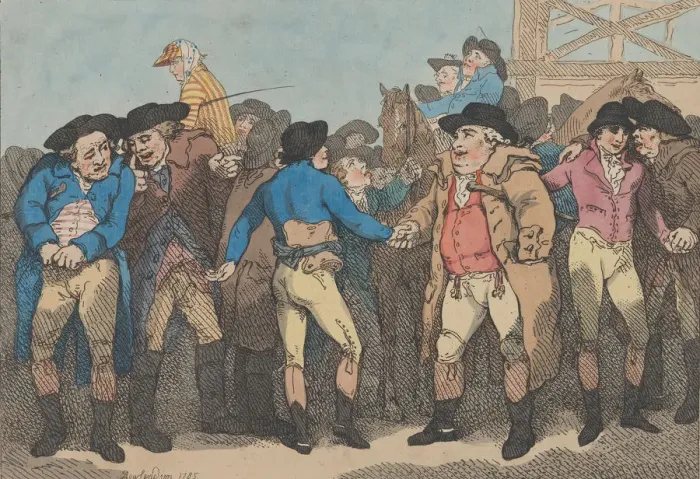 Framed Print : Jockeyship, July 1, 1802. July 1, 1802. Creator: Thomas Rowlandson Framed Print : Jockeyship, July 1, 1802. July 1, 1802. Creator: Thomas Rowlandson