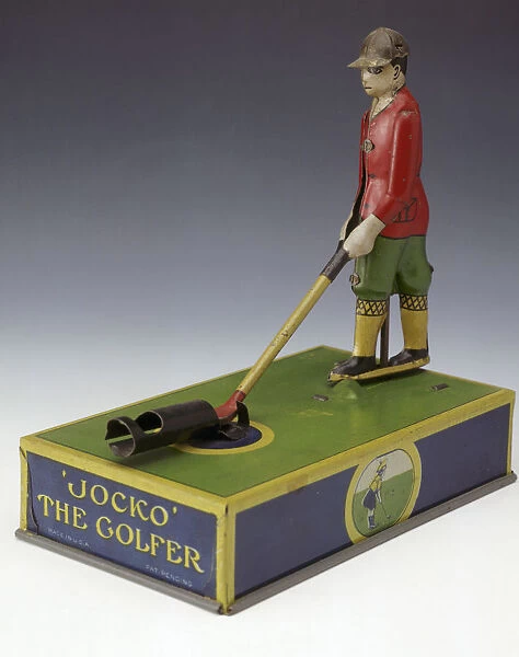 Jocko the Golfer, toy, American, c1920