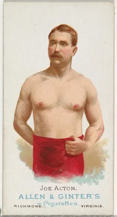 Framed Print : Joe Acton, Wrestler, from Worlds Champions, Series 1 (N28) for Allen & Framed Print : Joe Acton, Wrestler, from Worlds Champions, Series 1 (N28) for Allen &