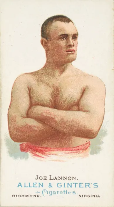 Framed Print : Joe Lannon, Pugilist, from Worlds Champions, Series 1 (N28) for Allen & Framed Print : Joe Lannon, Pugilist, from Worlds Champions, Series 1 (N28) for Allen &