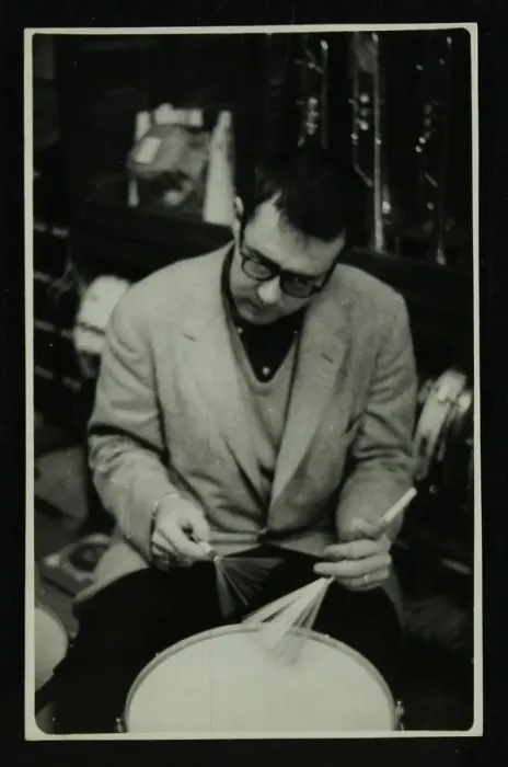 Framed Print : Joe Morello, drummer with the Dave Brubeck Quartet, 1950s. Artist: Denis Williams Framed Print : Joe Morello, drummer with the Dave Brubeck Quartet, 1950s. Artist: Denis Williams