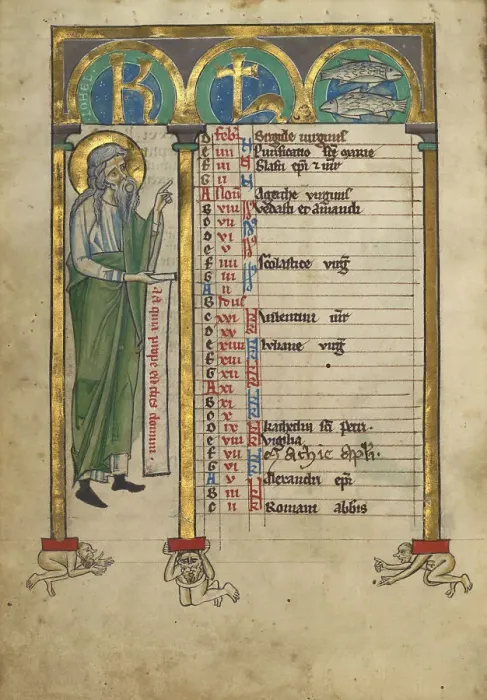 Framed Print : Joel; Psalter, about 1240-1250. Creator: Unknown Framed Print : Joel; Psalter, about 1240-1250. Creator: Unknown