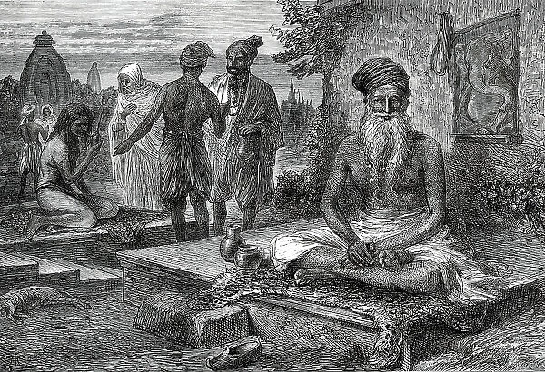 Joghi Wallahs at Benares, from a sketch by one of our special artists, 1876. Creator: Unknown