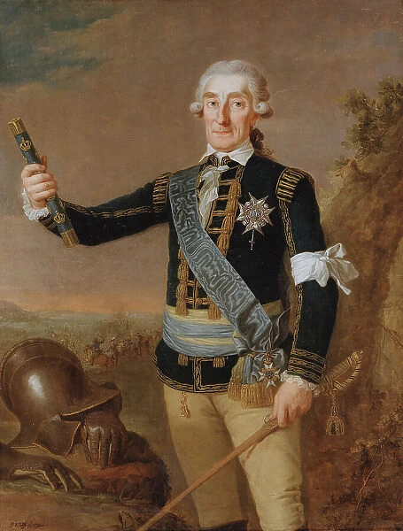 Johan August Meijerfeldt, 1725 - 1800. Count, field marshal, 1792. Creator: Per Krafft the Elder