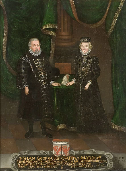 Johan Georg, 1525-1598, Elector of Brandenburg. Sabina, 1529-1575, c16th century. Creator: Anon