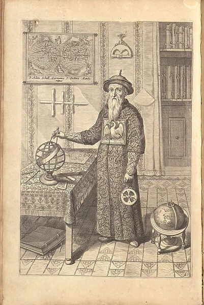 Johann Adam Schall von Bell. (From Athanasius Kirchers China Illustrata), 1667. Artist: Kircher, Athanasius (1602-1680)