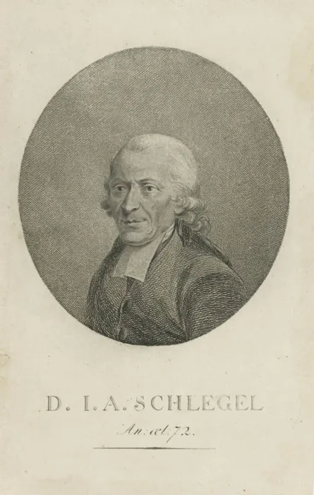 Framed Print : Johann Adolf Schlegel (1721-1793), c. 1800. Creator: Anonymous Framed Print : Johann Adolf Schlegel (1721-1793), c. 1800. Creator: Anonymous