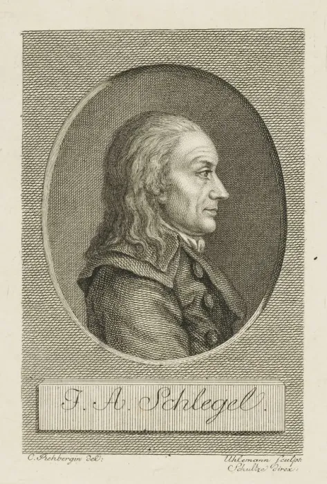 Framed Print : Johann Adolf Schlegel (1721-1793), c. 1790. Creator: Uhlemann, Christian Friedrich Traugott Framed Print : Johann Adolf Schlegel (1721-1793), c. 1790. Creator: Uhlemann, Christian Friedrich Traugott