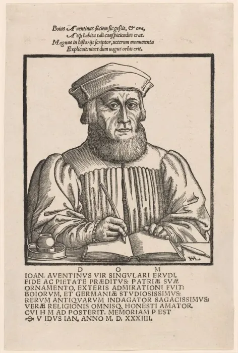 Framed Print : Johann Aventinus (Johann Turmair), 1554. Creator: Hans Sebald Lautensack Framed Print : Johann Aventinus (Johann Turmair), 1554. Creator: Hans Sebald Lautensack