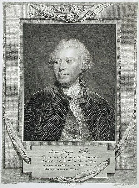 Johann Georg Wille, 1776. Creator: Johann Gotthard von Müller