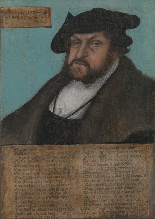 Framed Print : Johann I (1468-1532), the Constant, Elector of Saxony, 1532-33. Creator: Workshop Framed Print : Johann I (1468-1532), the Constant, Elector of Saxony, 1532-33. Creator: Workshop