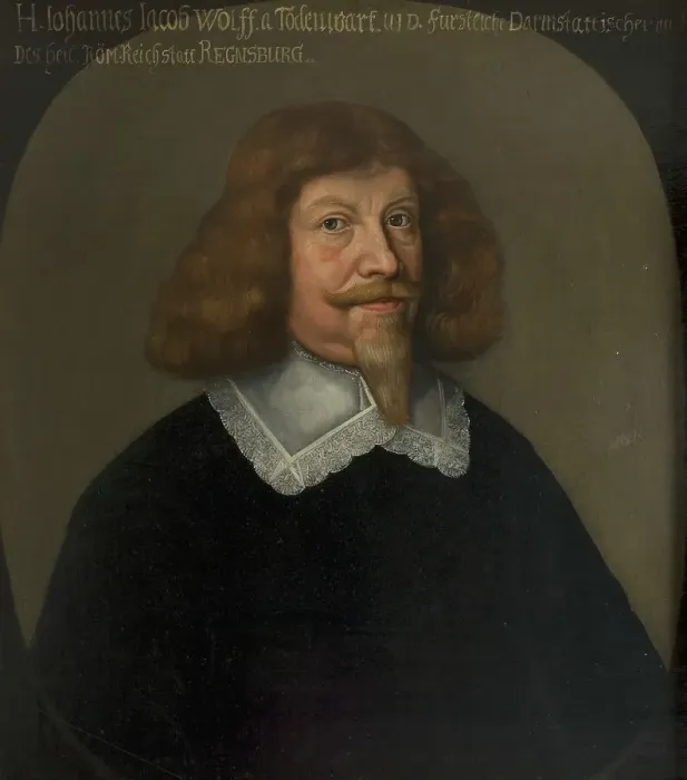 Framed Print : Johann Jakob Wolff, c17th century. Creator: Anon Framed Print : Johann Jakob Wolff, c17th century. Creator: Anon