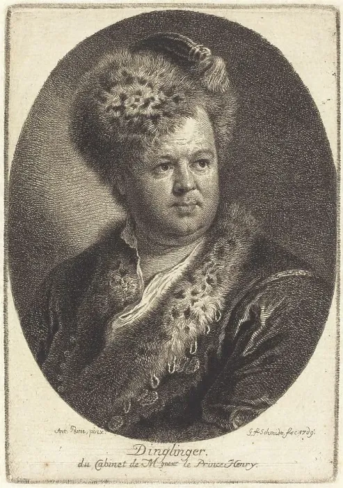 Framed Print : Johann Melchior Dinglinger, 1769. Creator: Georg Friedrich Schmidt Framed Print : Johann Melchior Dinglinger, 1769. Creator: Georg Friedrich Schmidt