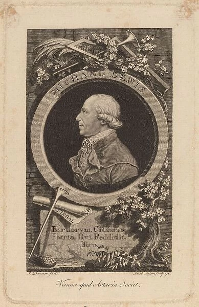 Johann-Michael Denis, 1781. Creator: Jacob Adam