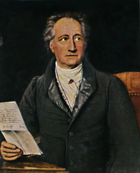 Framed Print : Johann Wolfgang von Goethe 1749-1832. - Gemalde von J. K. Stieler, 1934 Framed Print : Johann Wolfgang von Goethe 1749-1832. - Gemalde von J. K. Stieler, 1934