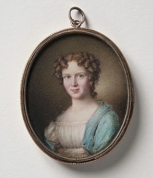Johanne Marie Stolpe, m. Ehrenreich, Clergyman´s wife, 1833. Creator: Frederik Christian Camradt