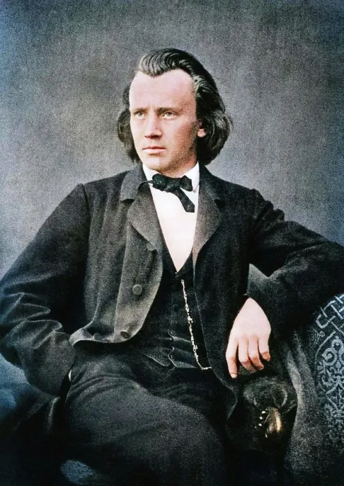 Framed Print : Johannes Brahms (1833-1897), German composer and pianist, c1866. Creator: Unknown Framed Print : Johannes Brahms (1833-1897), German composer and pianist, c1866. Creator: Unknown