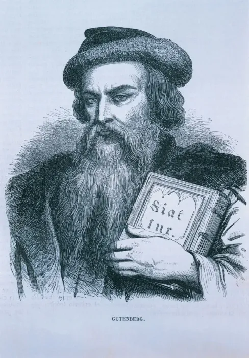 Framed Print : Johannes Gutenberg (1394 -1468), German printer Framed Print : Johannes Gutenberg (1394 -1468), German printer