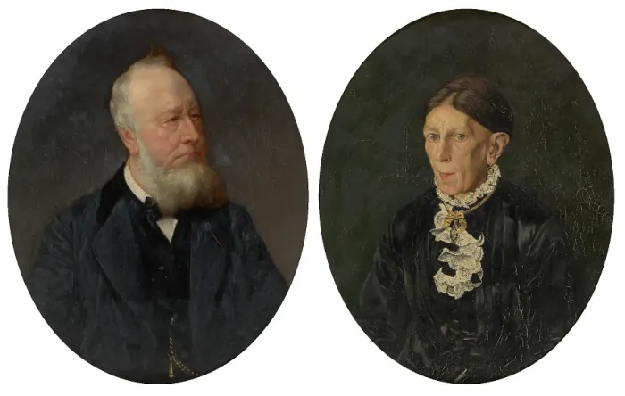 Framed Print : Johannes Hendrik Seije Cuperus and his Wife Hendrikje Duintjer. Creator: Pieter Verhaert