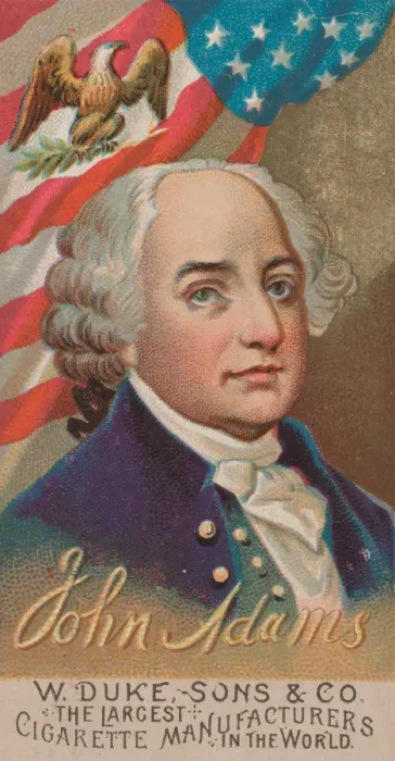 Framed Print : John Adams, from the series Great Americans (N76) for Duke brand cigarettes, 1888. 1888 Framed Print : John Adams, from the series Great Americans (N76) for Duke brand cigarettes, 1888. 1888