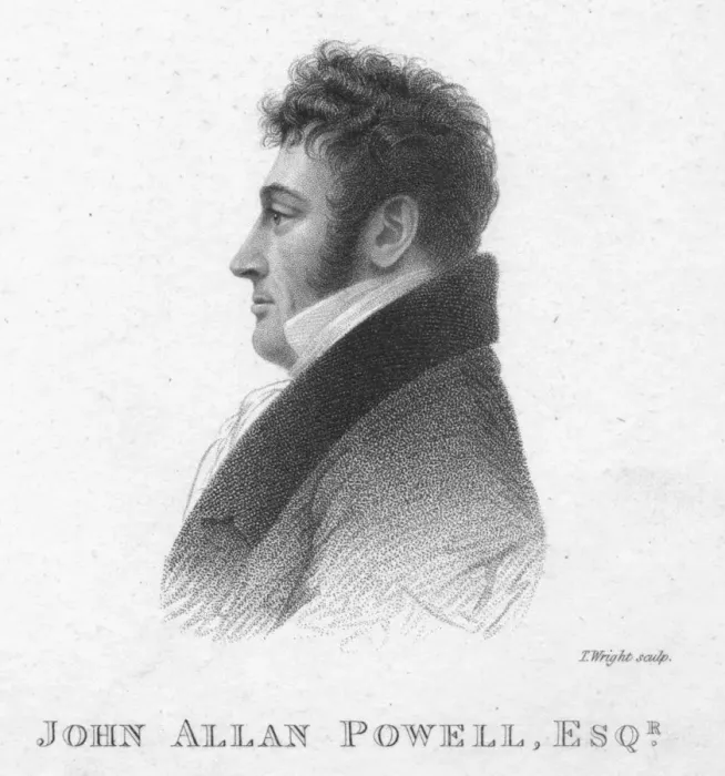 Framed Print : John Allan Powell, Esq. c1820. Creator: T Wright Framed Print : John Allan Powell, Esq. c1820. Creator: T Wright