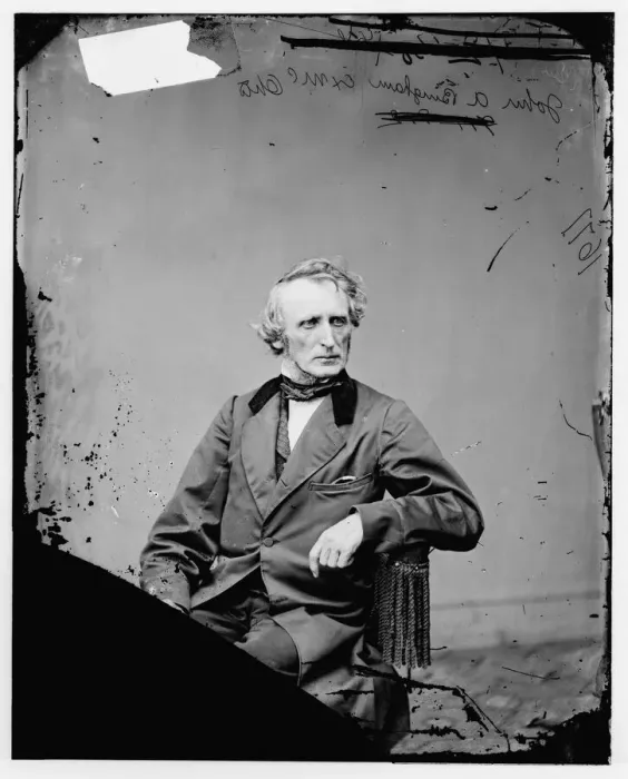 Framed Print : John Armour Bingham of Ohio, between 1860 and 1875. Creator: Unknown Framed Print : John Armour Bingham of Ohio, between 1860 and 1875. Creator: Unknown