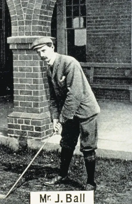 Framed Print : John Ball (1861-1940), British golfer, cigarette card, 1903 Framed Print : John Ball (1861-1940), British golfer, cigarette card, 1903