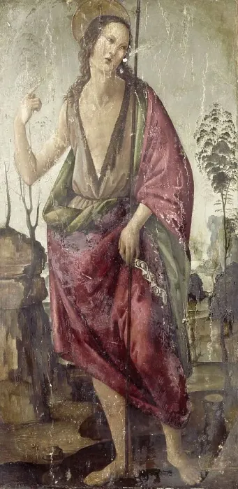 Framed Print : John the Baptist, 1470-1497. Creator: Francesco Botticini Framed Print : John the Baptist, 1470-1497. Creator: Francesco Botticini