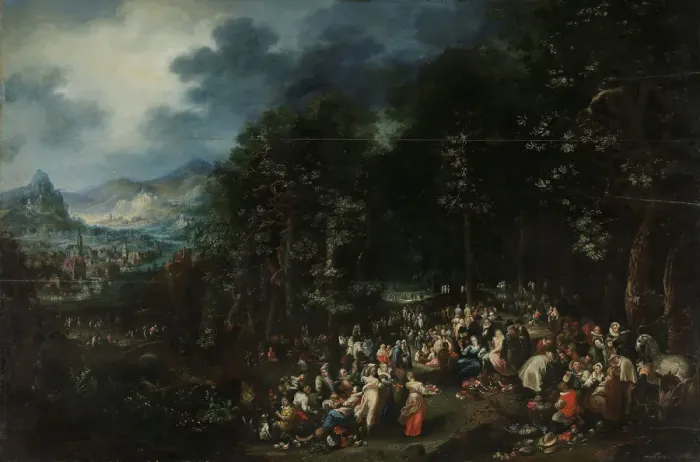 Framed Print : John the Baptist Preaching, Beginning of 18th century. Creator: Johannes Jacob Hartmann Framed Print : John the Baptist Preaching, Beginning of 18th century. Creator: Johannes Jacob Hartmann
