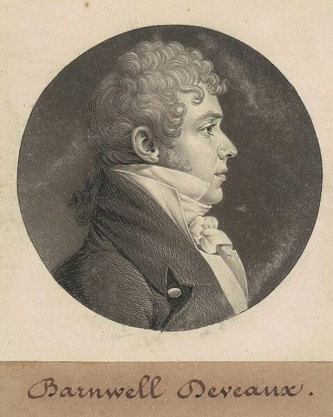 John Barnwell Deveaux, 1809. Creator: Charles Balthazar Julien Fé