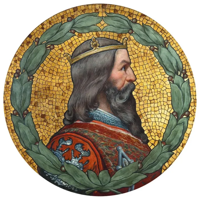 Framed Print : John of Bohemia, 1900. Artist: Liebscher, Adolf (1857-1919) Framed Print : John of Bohemia, 1900. Artist: Liebscher, Adolf (1857-1919)