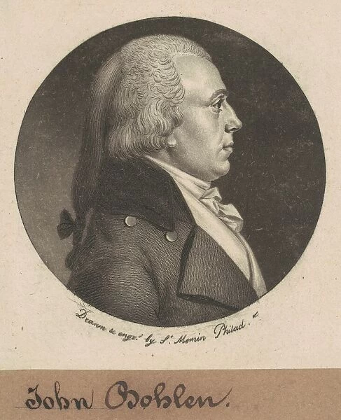 John Bohlen, 1800. Creator: Charles Balthazar Julien Fevret de Saint-Memin