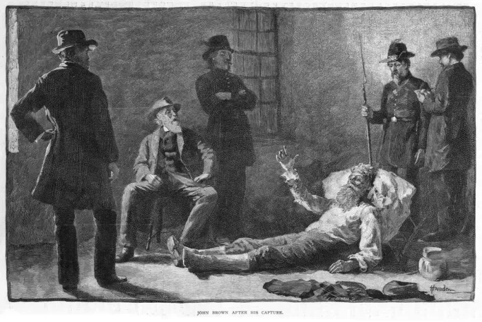 Framed Print : John Brown (1807-1859) after his capture, 1859. Artist: Thomas Hovenden Framed Print : John Brown (1807-1859) after his capture, 1859. Artist: Thomas Hovenden