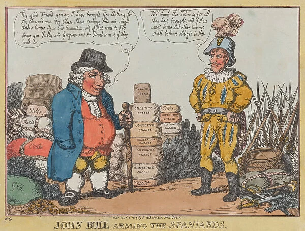 John Bull Arming The Spaniards, October 3, 1808. October 3, 1808