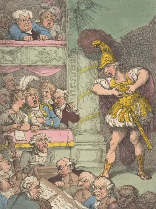 Framed Print : John Bull at the Italian Opera, October 2, 1811. October 2, 1811 Framed Print : John Bull at the Italian Opera, October 2, 1811. October 2, 1811